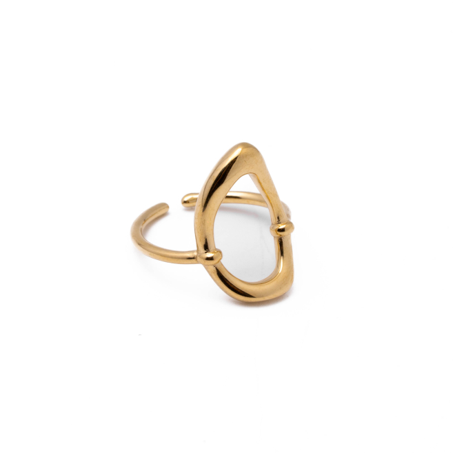 Anillo Y00955 Dorado Acero Inoxidable A53