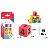 GOMAS DE BORRAR DADOS CREATIVOS 6UDS - C16