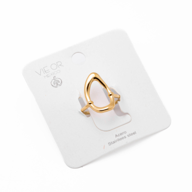Anillo Y00955 Dorado Acero Inoxidable A53