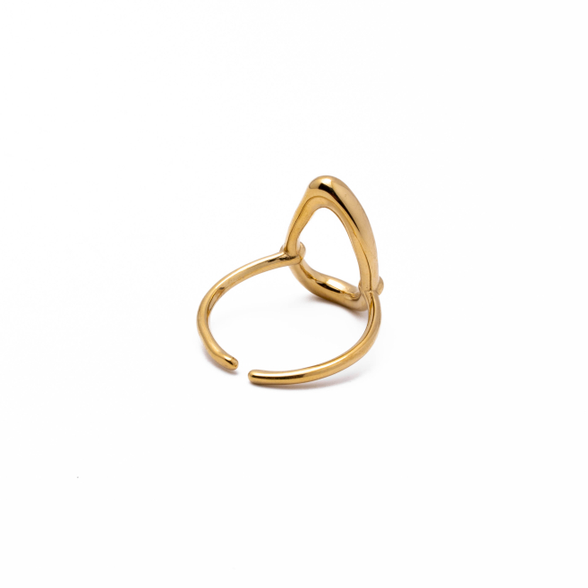 Anillo Y00955 Dorado Acero Inoxidable A53