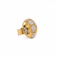 Anillo Y01057 BLANCO Acero Inoxidable A38
