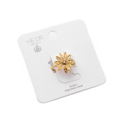 Anillo Y00866 Dorado Acero Inoxidable 2A12
