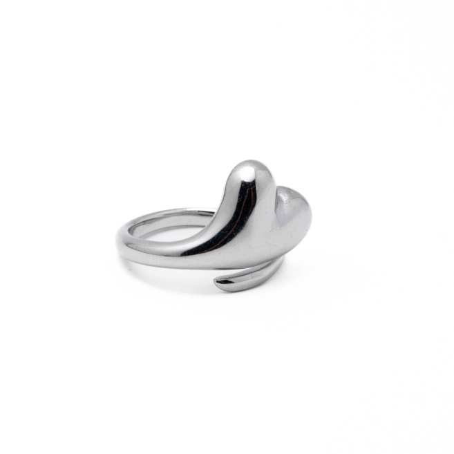 Anillo Y01015 Plateado Acero Inoxidable 2A53