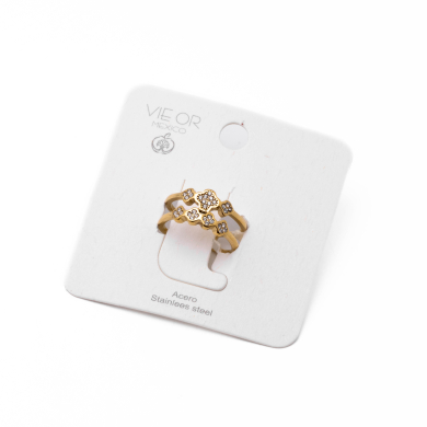 Anillo Y00996 Dorado Acero Inoxidable A43