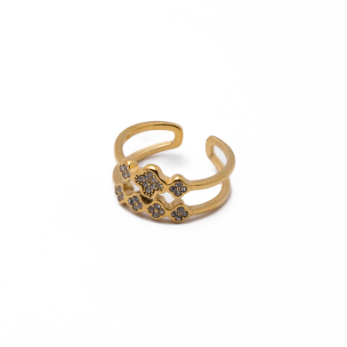 Anillo Y00996 Dorado Acero Inoxidable A43