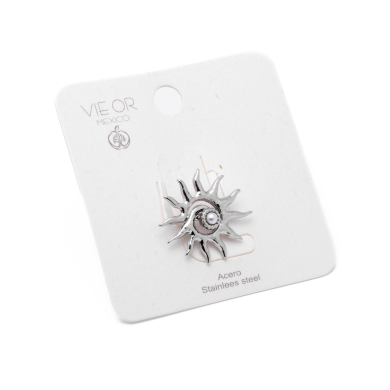 Anillo Y00886 Plateado Acero Inoxidable 2A41