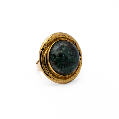 Anillo Y01000 Verde Acero Inoxidable 2A14