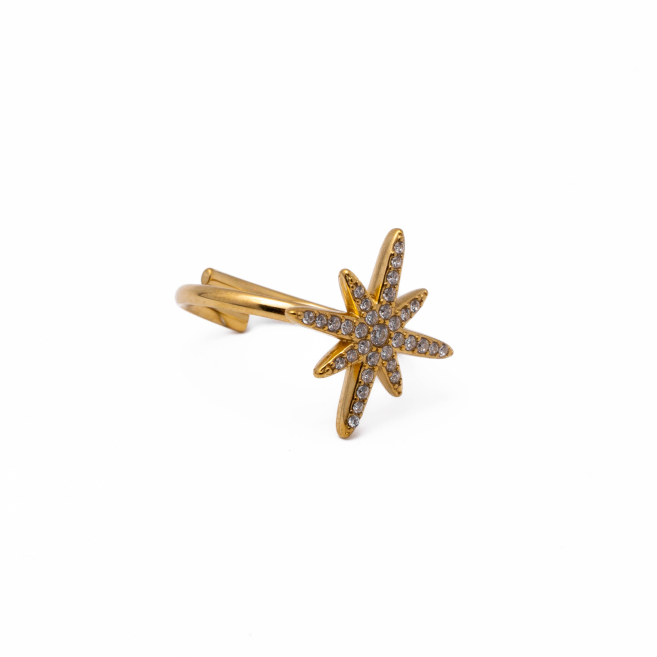Anillo Y00943 Dorado Acero Inoxidable A22