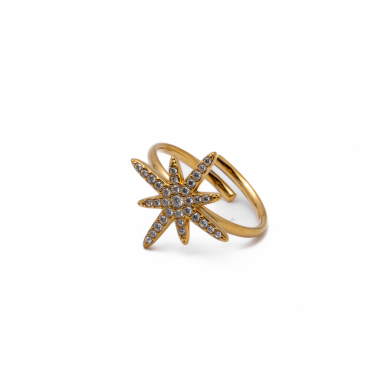 Anillo Y00943 Dorado Acero Inoxidable A22