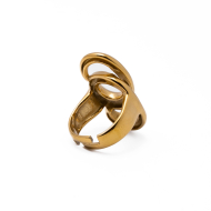 Anillo Y01027 Dorado Acero Inoxidable 2A56
