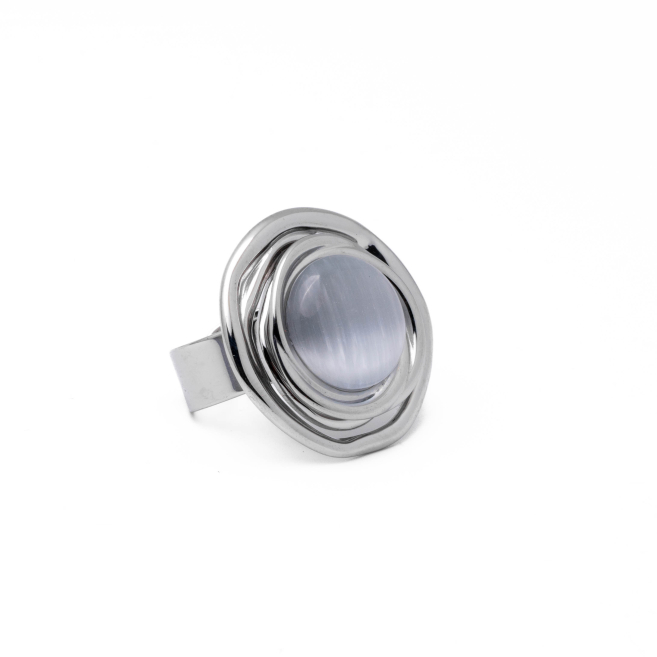 ANILLO Y00392 PLATEADO Acero Inoxidable 2A45 2A45