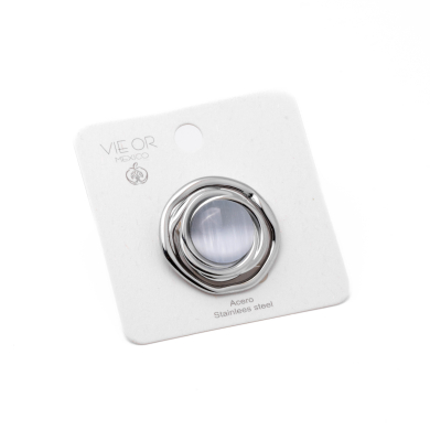 ANILLO Y00392 PLATEADO Acero Inoxidable 2A45 2A45