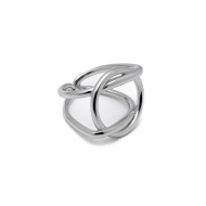 Anillo Y01022 Plateado Acero Inoxidable A37