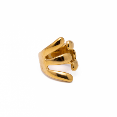 Anillo Y00857 Dorado Acero Inoxidable 2A58
