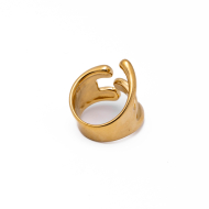 Anillo Y00857 Dorado Acero Inoxidable 2A58