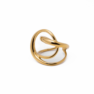 Anillo Y01016 Dorado Acero Inoxidable 2A510