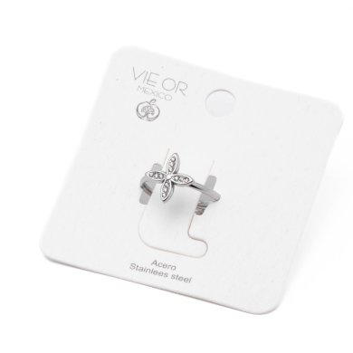 Anillo Y01020 Plateado Acero Inoxidable A31