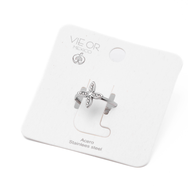 Anillo Y01020 Plateado Acero Inoxidable A31