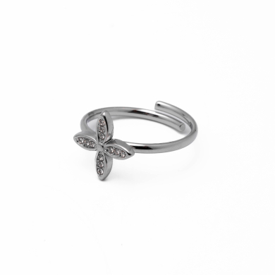 Anillo Y01020 Plateado Acero Inoxidable A31