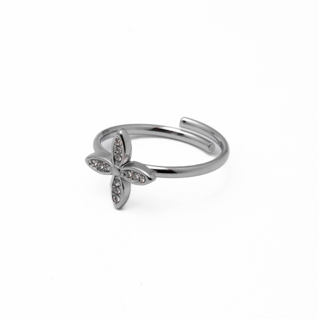 Anillo Y01020 Plateado Acero Inoxidable A31