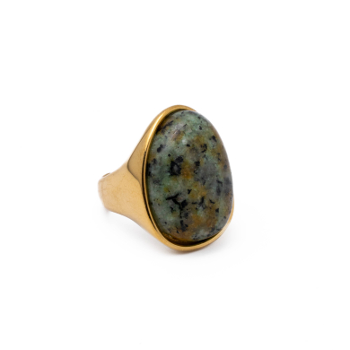 Anillo Y01004 Verde Acero Inoxidable 2A48