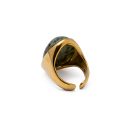 Anillo Y01004 Verde Acero Inoxidable 2A48