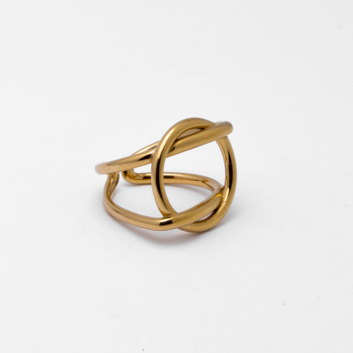 Anillo Y01022 Dorado Acero Inoxidable A37