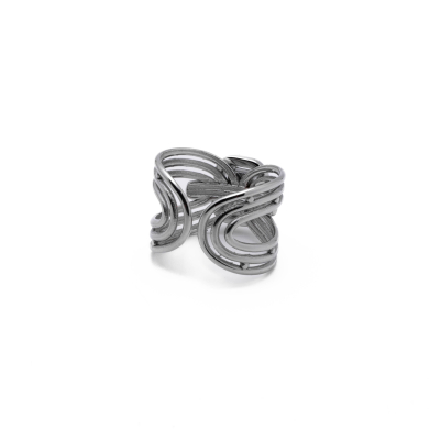 Anillo Y01068 Plateado Acero Inoxidable A23