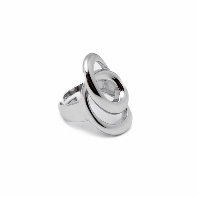 Anillo Y01027 Plateado Acero Inoxidable 2A56