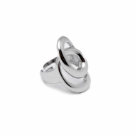 Anillo Y01027 Plateado Acero Inoxidable 2A56
