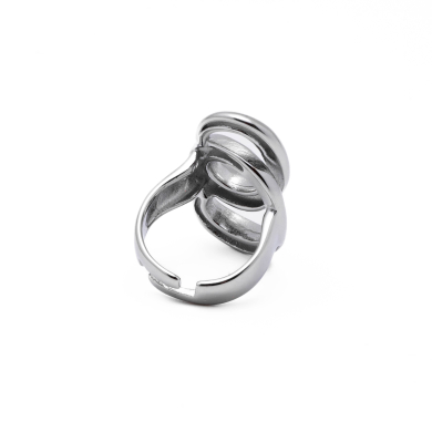 Anillo Y01027 Plateado Acero Inoxidable 2A56