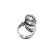 Anillo Y01027 Plateado Acero Inoxidable 2A56