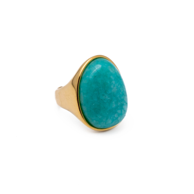 Anillo Y01004 Azul Acero Inoxidable 2A48