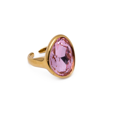 Anillo Y00993 Rosa Acero Inoxidable A29
