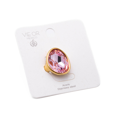 Anillo Y00993 Rosa Acero Inoxidable A29