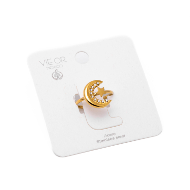 Anillo Y00929 Dorado Acero Inoxidable 2A15