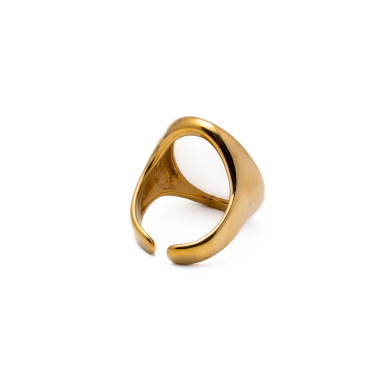 Anillo Y01004 Blanco Acero Inoxidable 2A48