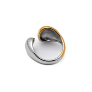 Anillo Y00954 Bicolor Acero Inoxidable 2A34