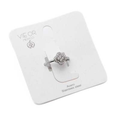 Anillo Y01011 Plateado Acero Inoxidable A21