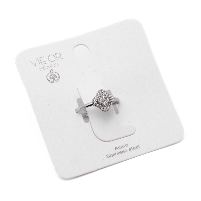 Anillo Y01011 Plateado Acero Inoxidable A21