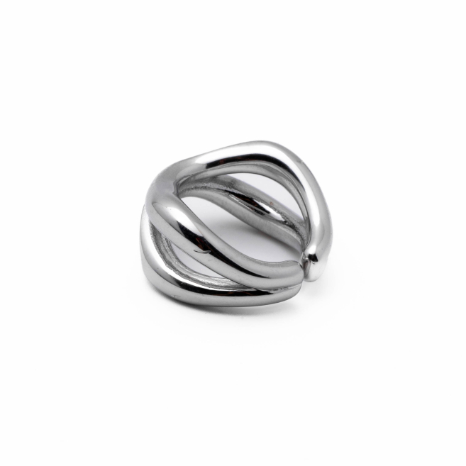 Anillo Y01009 Plateado Acero Inoxidable A49