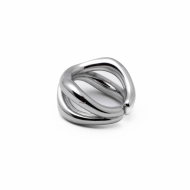 Anillo Y01009 Plateado Acero Inoxidable A49