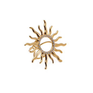 Anillo Y01029 Dorado Acero Inoxidable A14