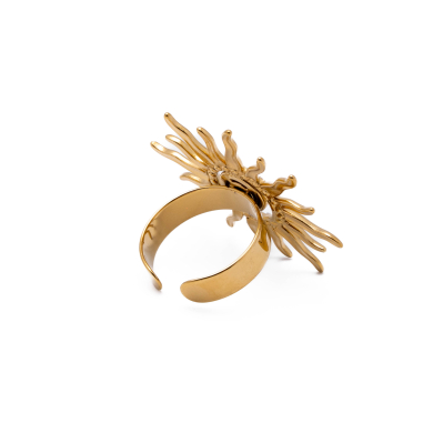 Anillo Y01072 Dorado Acero Inoxidable A14