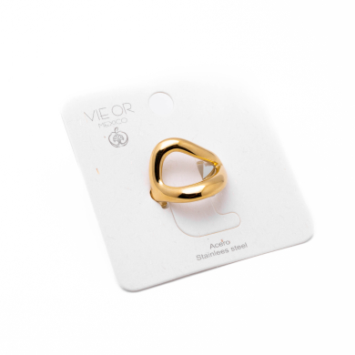 Anillo Y01034 Dorado Acero Inoxidable 2A58