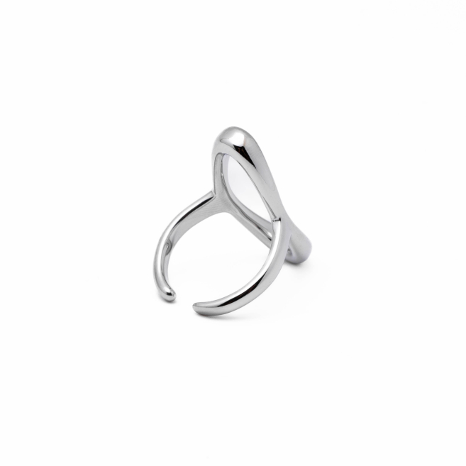 Anillo Y01008 Plateado Acero Inoxidable A49