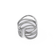 Anillo Y00949 Plateado Acero Inoxidable A37