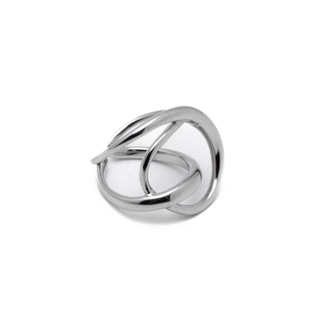 Anillo Y01016 Plateado Acero Inoxidable 2A510