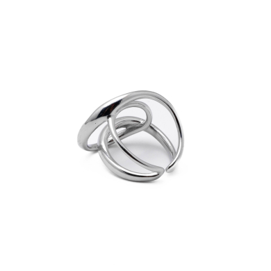 Anillo Y01016 Plateado Acero Inoxidable 2A510