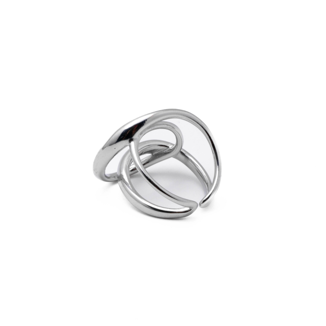 Anillo Y01016 Plateado Acero Inoxidable 2A510